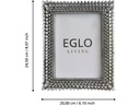 EGLO Leuchten Bilderrahmen Esashi Classy Silber, 10 x 15 cm