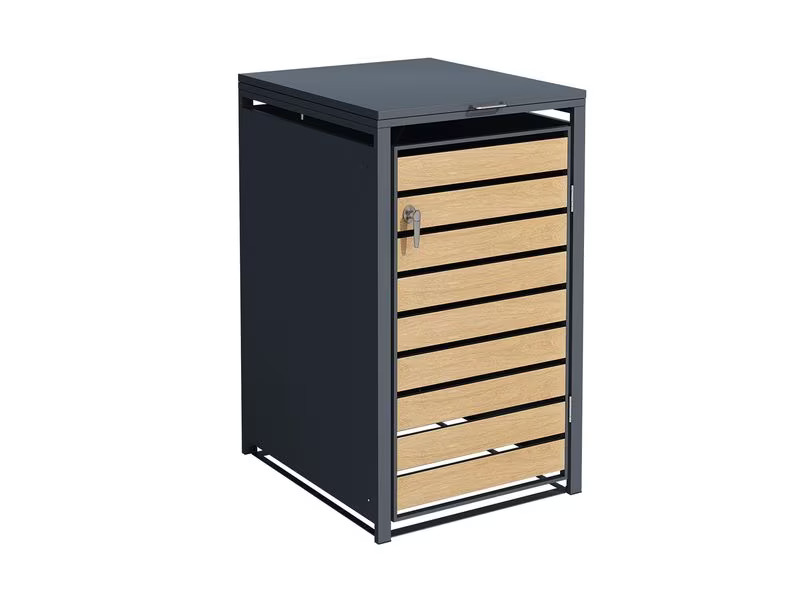 Contini Mülltonnenbox 1-Türig Anthrazit