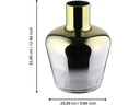 EGLO Leuchten Vase Sirannana 32 cm, Gold/Transparent