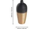 EGLO Leuchten Vase Saryksu 28 cm, Gold/Schwarz