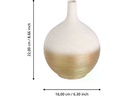EGLO Leuchten Vase Saryksu 22 cm, Gold/Weiss
