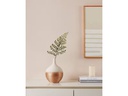 EGLO Leuchten Vase Saryksu 22 cm, Gold/Weiss