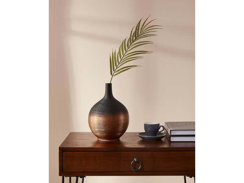EGLO Leuchten Vase Saryksu 22 cm, Gold/Schwarz