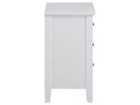 AC Design Nachttisch Linnea 45 cm x 62.8 cm, Weiss glanz