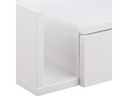 AC Design Nachttisch Ashlan 40 cm x 16.5 cm, Weiss glanz