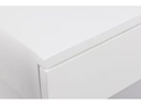 AC Design Nachttisch Ashlan 40 cm x 16.5 cm, Weiss glanz