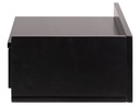 AC Design Nachttisch Ashlan 40 cm x 16.5 cm, Schwarz glanz