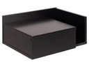 AC Design Nachttisch Ashlan 40 cm x 16.5 cm, Schwarz glanz