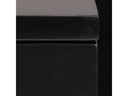 AC Design Nachttisch Ashlan 40 cm x 16.5 cm, Schwarz glanz