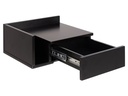 AC Design Nachttisch Ashlan 40 cm x 16.5 cm, Schwarz glanz