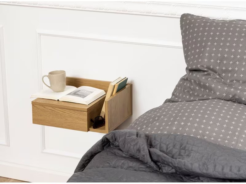 AC Design Nachttisch Ashlan 40 cm x 16.5 cm, Nature