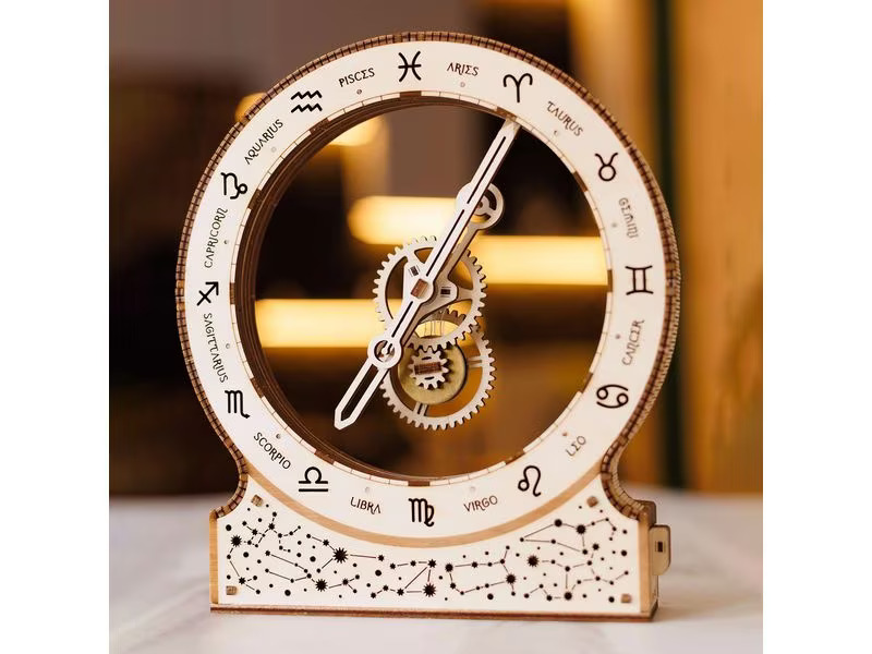 WoodTrick Bausatz Kinetic Clock: Zodiac