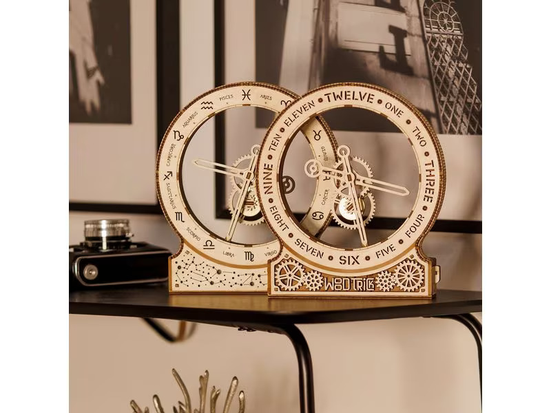 WoodTrick Bausatz Kinetic Clock: Zodiac