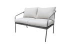 COCON Loungeset Origlio, Beige/Schwarz, 4 Sitzplätze