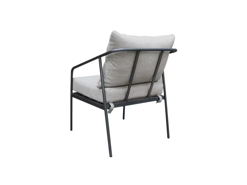 COCON Loungeset Origlio, Beige/Schwarz, 4 Sitzplätze