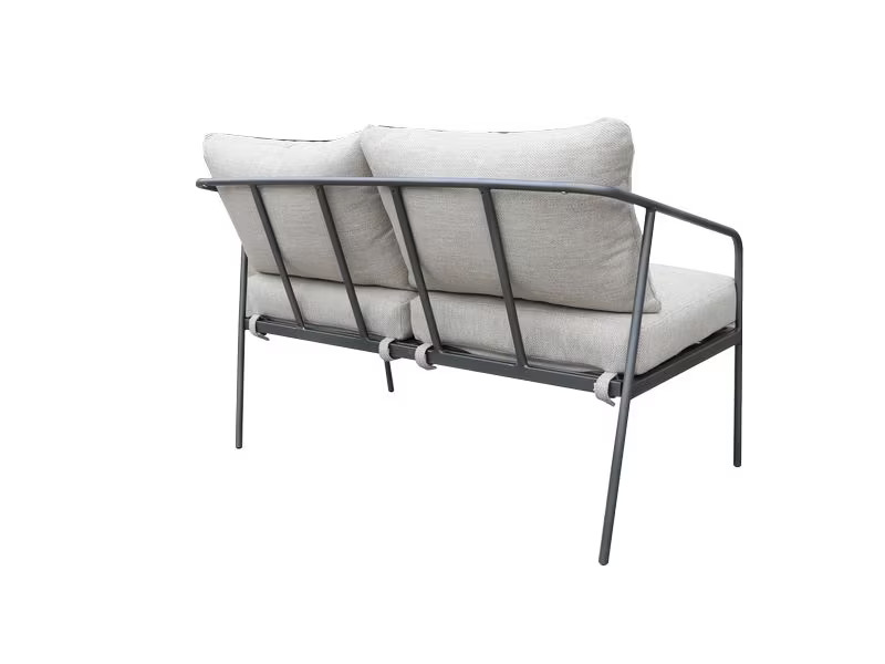COCON Loungeset Origlio, Beige/Schwarz, 4 Sitzplätze