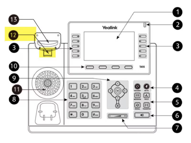 Yealink Hörerhalterung WMC-T4x zu allen T4x Telefone