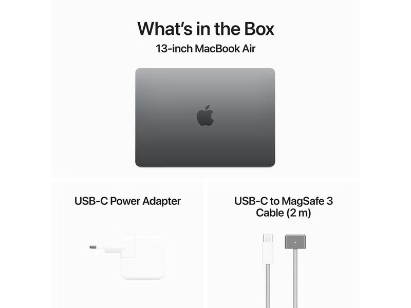 Apple MacBook Air 13 2024 M3 10C GPU / 512 GB / 8 GB Space Grau