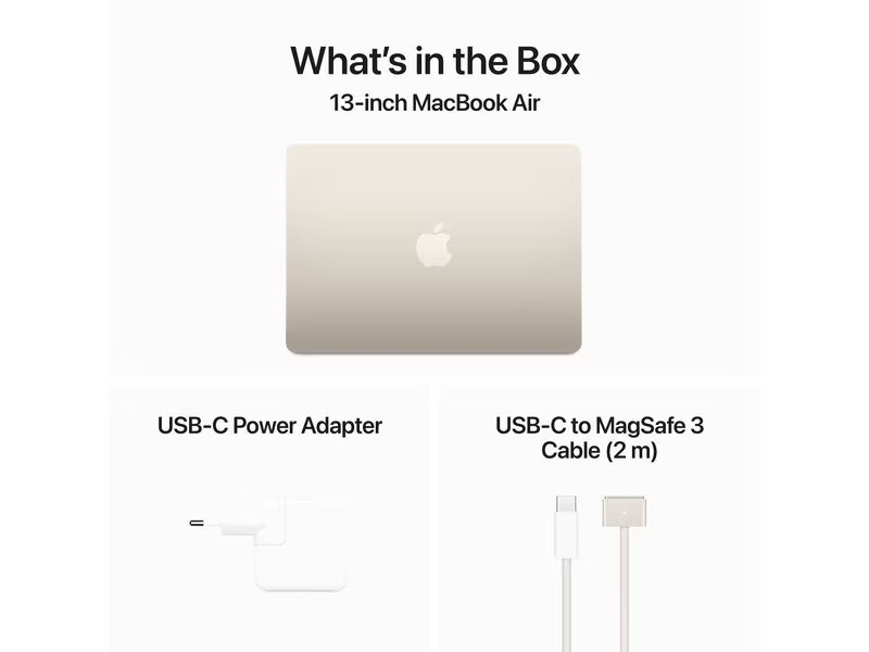 Apple MacBook Air 13 2024 M3 10C GPU / 512 GB / 8 GB Polarstern