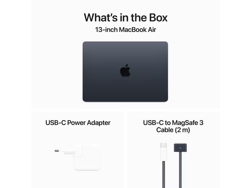 Apple MacBook Air 13 2024 M3 10C GPU / 512 GB / 16 GB Mitternacht