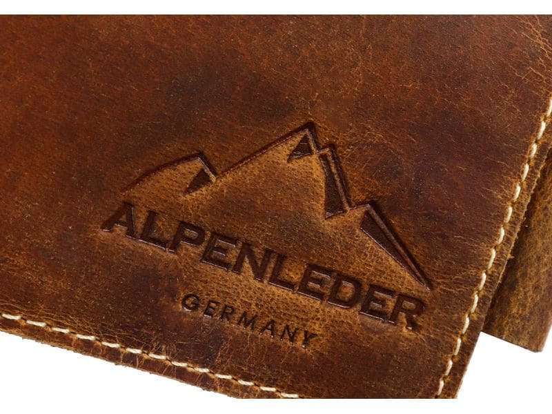 Alpenleder Notizbuch Goethe A6, liniert, Wild Camel