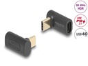 Delock USB-Adapter 8K 60 Hz, PD3.1, USB-C Buchse - USB-C Stecker