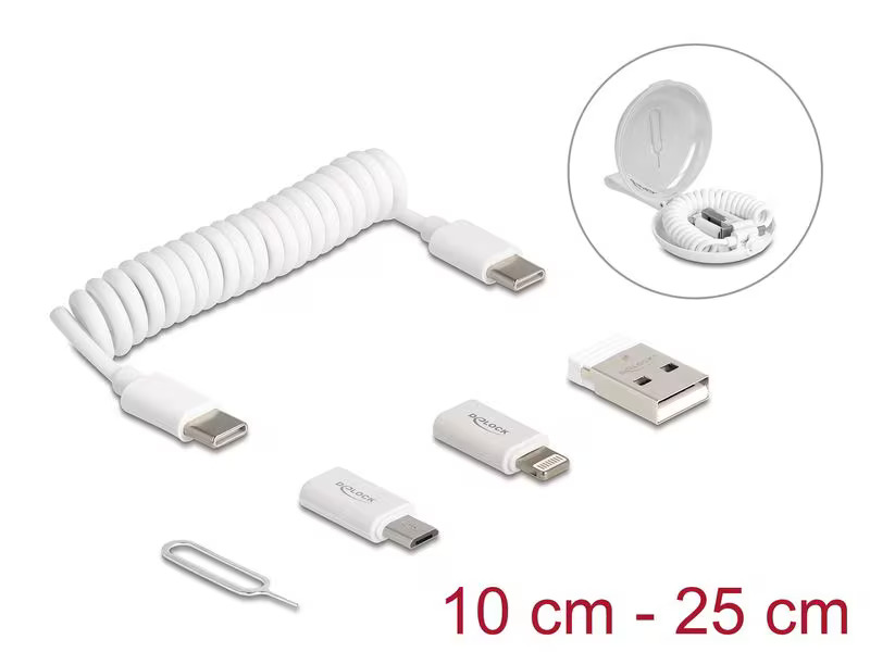 Delock Set 5 in 1 USB C - USB C 0.1 m