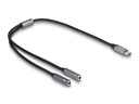 Delock Headset DAC 24 Bit / 96 kHz USB-C - 3.5 mm Klinke