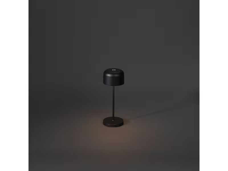 Konstsmide Tischleuchte Lille Mini USB, 2200 / 2700 K, 2.2 W, Schwarz