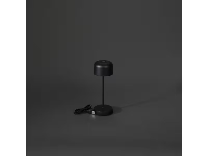 Konstsmide Tischleuchte Lille Mini USB, 2200 / 2700 K, 2.2 W, Schwarz