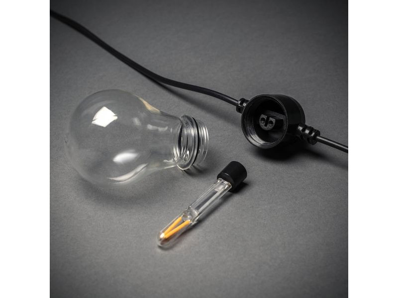 Konstsmide Lichterkette Solar 2341, 10 LEDs, Transparent