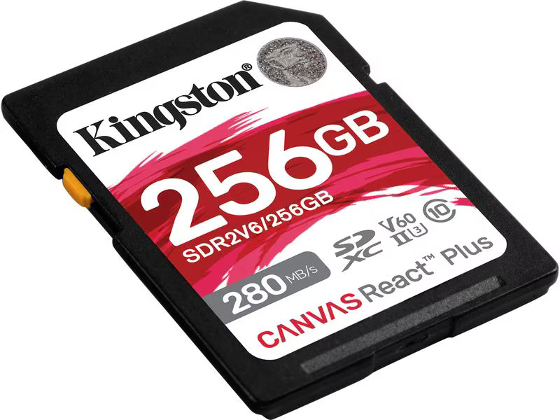 Kingston SDXC-Karte Canvas React Plus V60 256 GB