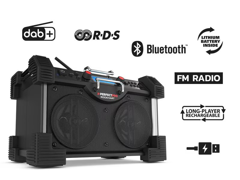 Perfectpro DAB+ Radio ROCKHART Schwarz