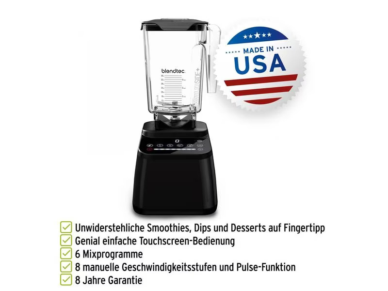 Blendtec Standmixer Designer 650 Dunkelrot