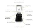 Blendtec Standmixer Designer 650 Dunkelrot