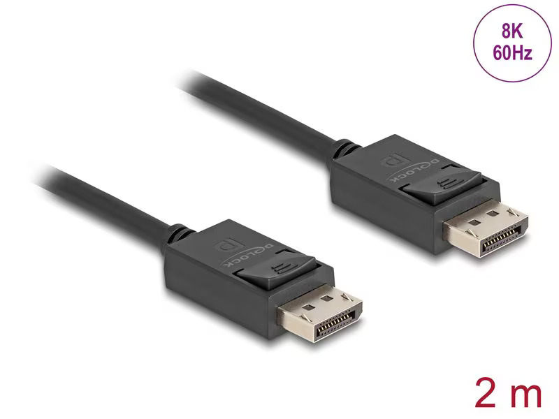 Delock Kabel 8K 60 Hz DisplayPort - DisplayPort, 2 m