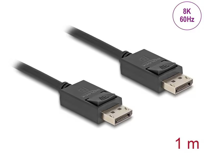 Delock Kabel 8K 60 Hz DisplayPort - DisplayPort, 1 m