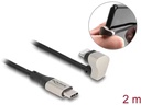 Delock USB 2.0-Kabel 180° gewinkelt USB C - Lightning 2 m