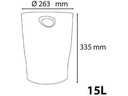 Exacompta Papierkorb Ecobin Skandi 15 L, Hellrosa