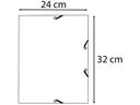 Exacompta Gummibandmappe A4 Skandi Pazifikblau