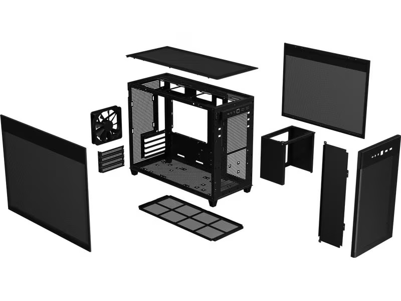 ASUS PC-Gehäuse AP201 MicroATX TG Schwarz