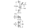 GROHE Thermostat-Brausebatterie Precision Get, 900 mm