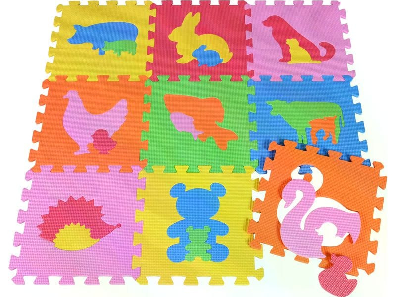 Knorrtoys Puzzlematte Tiere 9-teilig