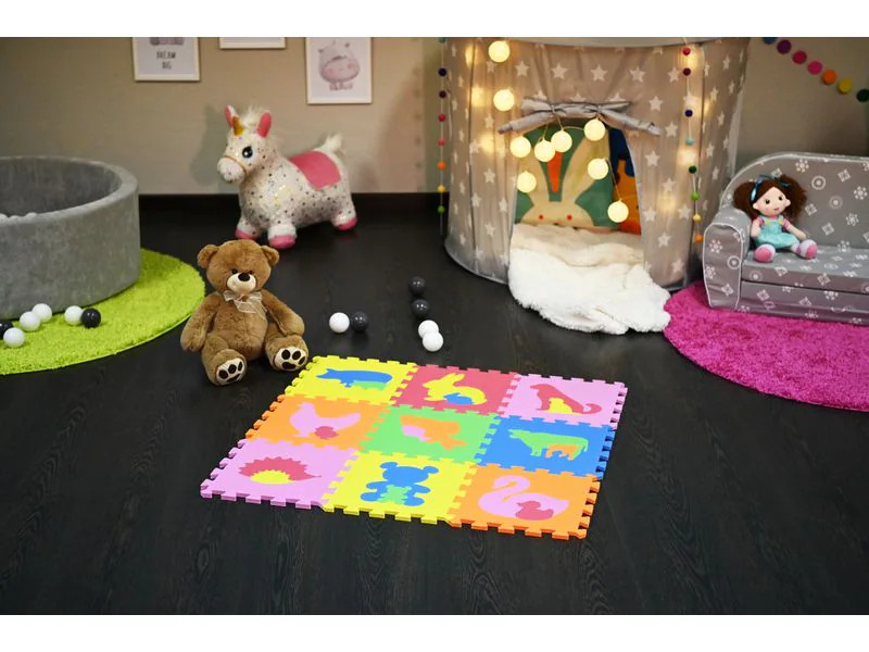 Knorrtoys Puzzlematte Tiere 9-teilig