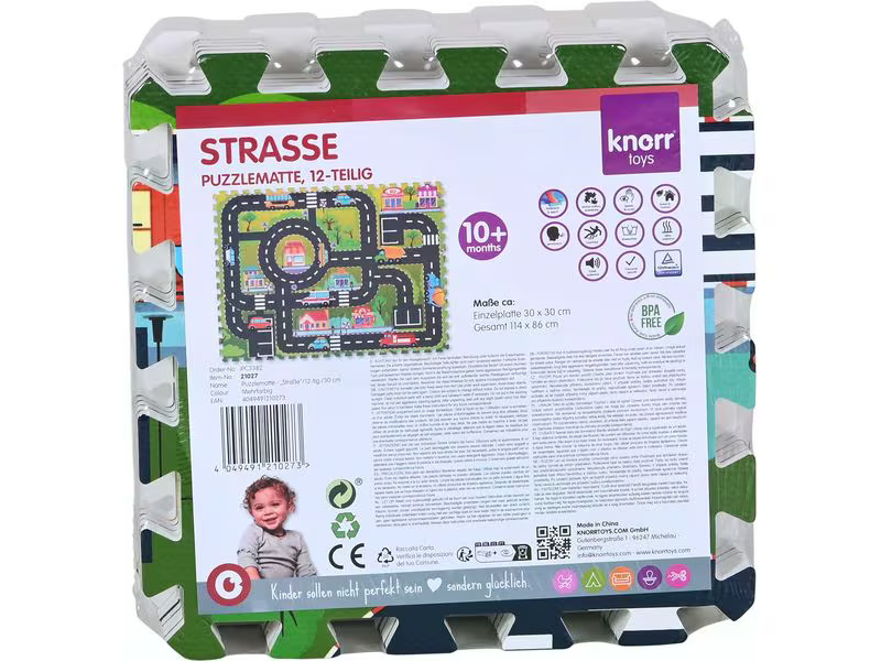 Knorrtoys Puzzlematte Strasse 12-teilig