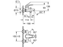 GROHE Einhand-Wannenbatterie Swift 1/2
