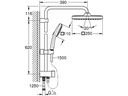 GROHE Duschsystem Vitalio Comfort 250