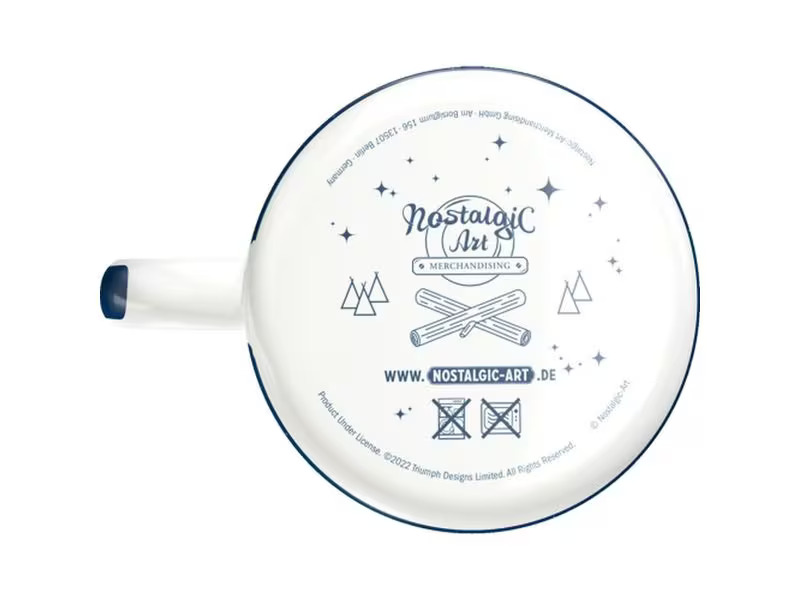 Nostalgic Art Universaltasse Triumph 360 ml, 1 Stück, Dunkelblau/Weiss