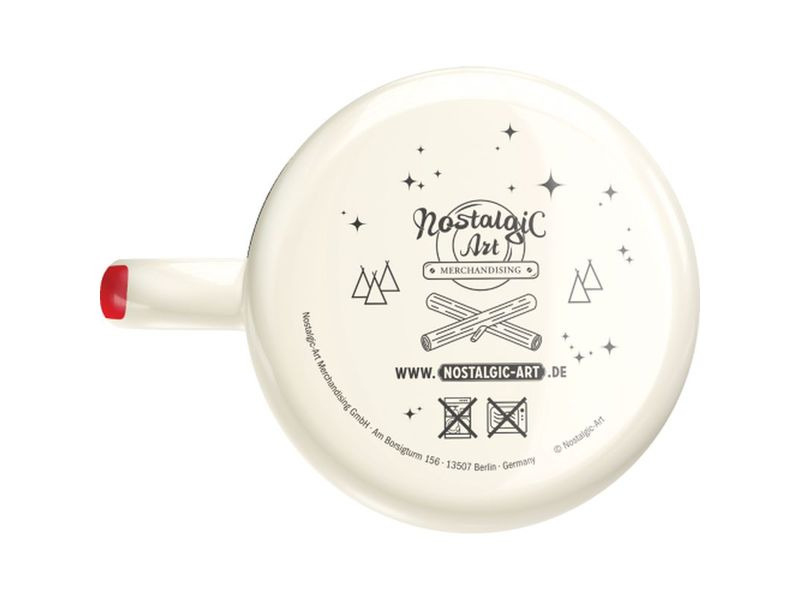 Nostalgic Art Universaltasse Strong Coffee 360 ml, 1 Stück, Rot/Weiss