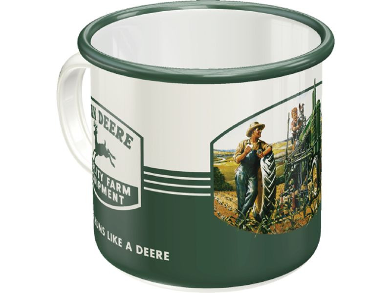Nostalgic Art Universaltasse John Deere 360 ml, 1 Stück, Grün/Weiss